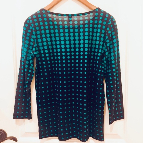 J. CREW Gradient Dots Print Tee - Picture 4 of 9